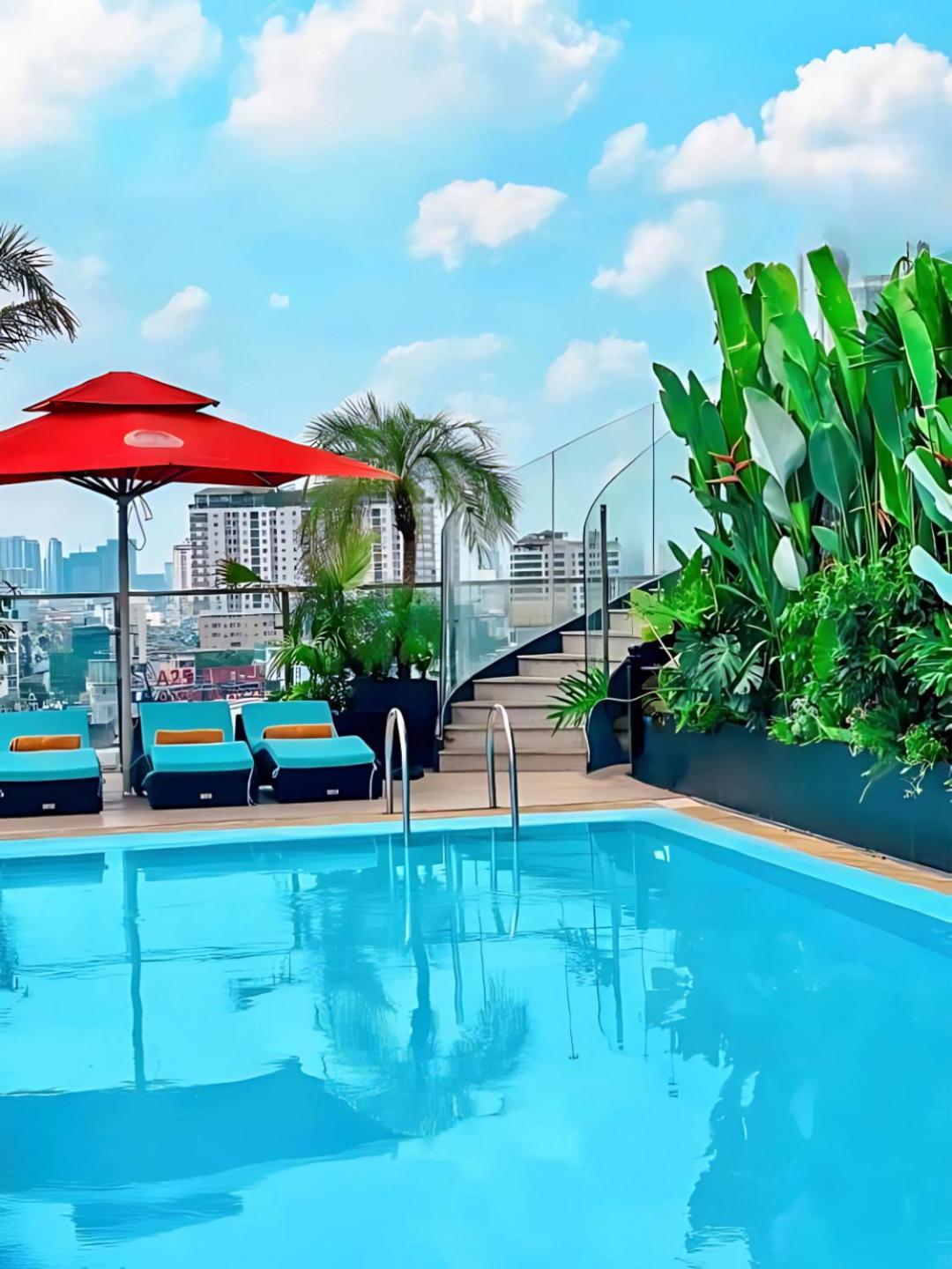 Happy Life Grand Hotel & Rooftop Skybar Ho Si Minh-város Kültér fotó